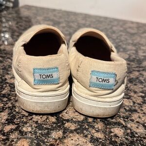 TOMS Kids Cream Slip-On Shoes